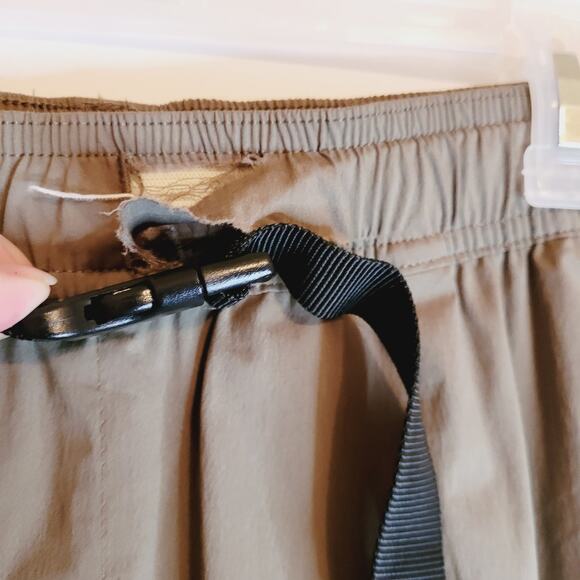 Jack and Jones womens khaki green belted cargo utility pants Size XS - Picture 10 of 16